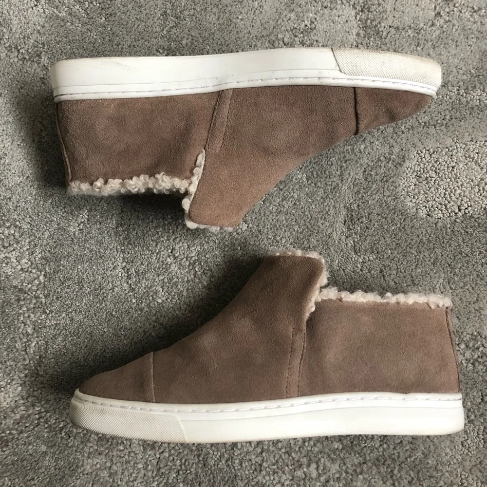 Lucky Brand Faux Fur Lined Lyndyna Mid-Top Sneaker